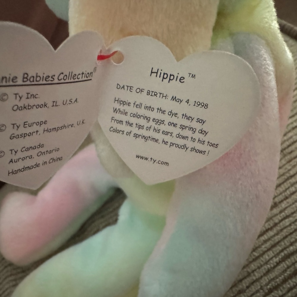 Ty Hippie Pastel Plush Reptile Toy